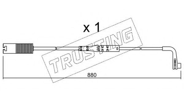 TRUSTING SU.207 Сигнализатор, износ тормозных колодок для BMW (Бмв) TRUSTING SU.207 Сигнализатор, износ тормозных колодок для BMW (Бмв)