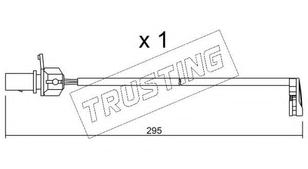 TRUSTING SU.224 Сигнализатор, износ тормозных колодок для AUDI (Ауди) TRUSTING SU.224 Сигнализатор, износ тормозных колодок для AUDI (Ауди)