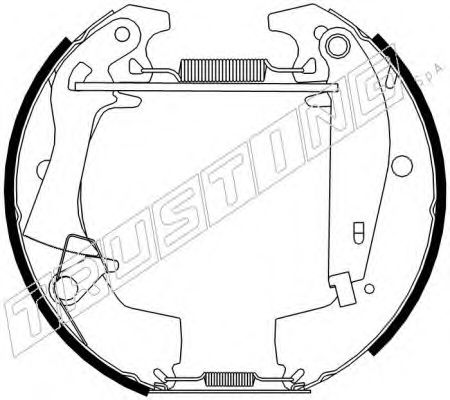 TRUSTING 6336 Тормозные колодоки 