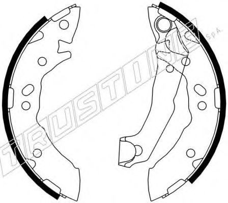 TRUSTING 7343 Тормозные колодоки для HYUNDAI ATOS (Хендай Атос)