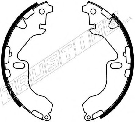 TRUSTING 115.320 Тормозные колодоки 