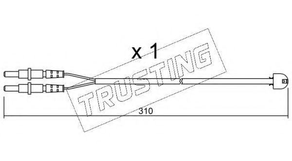 TRUSTING SU.242 Сигнализатор, износ тормозных колодок для CITROËN SYNERGIE (CитроËн Сънэргиэ) TRUSTING SU.242 Сигнализатор, износ тормозных колодок для CITROËN SYNERGIE (CитроËн Сънэргиэ)
