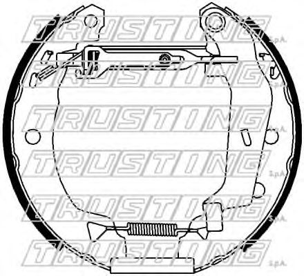 TRUSTING 6400 Тормозные колодоки 