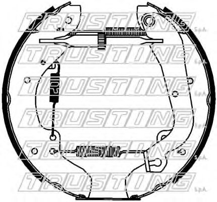TRUSTING 6404 Тормозные колодоки 