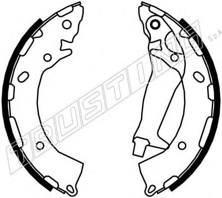 TRUSTING 046.225 Тормозные колодоки 