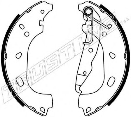 TRUSTING 073.177 Тормозные колодоки 