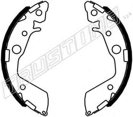 TRUSTING 044.027 Тормозные колодоки 