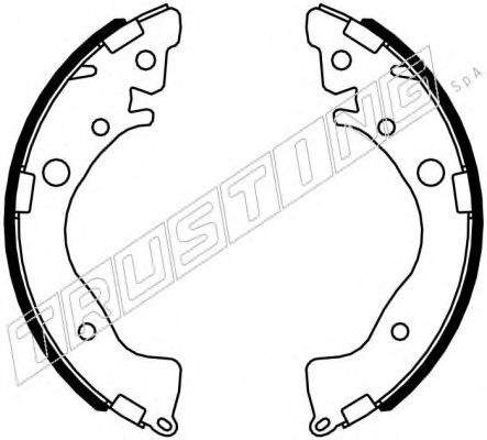 TRUSTING 044.028 Тормозные колодоки 