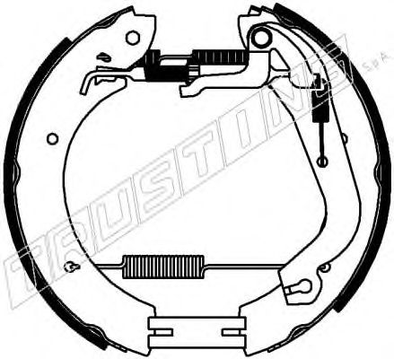 TRUSTING 6434 Тормозные колодоки 