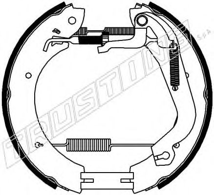 TRUSTING 6456 Тормозные колодоки 
