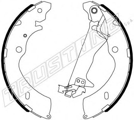 TRUSTING 047.377Y Тормозные колодоки 