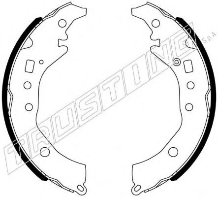 TRUSTING 110.341 Тормозные колодоки 