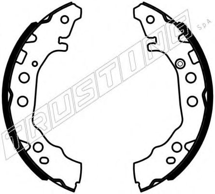 TRUSTING 115.331 Тормозные колодоки 