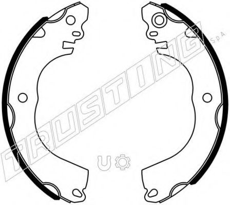 TRUSTING 067.204 Тормозные колодоки 