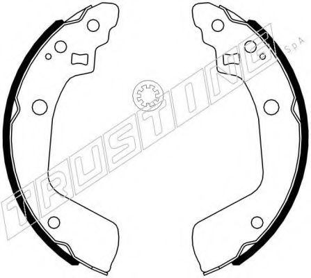 TRUSTING 111.254 Тормозные колодоки 