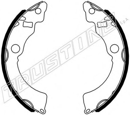 TRUSTING 111.255 Тормозные колодоки 