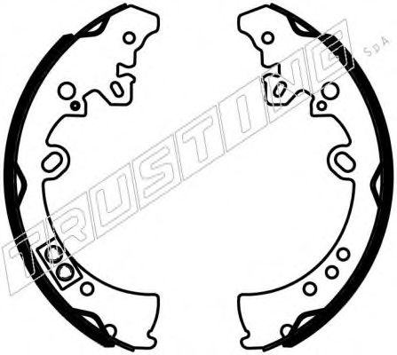 TRUSTING 115.317S Тормозные колодоки 
