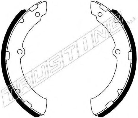 TRUSTING 115.336 Тормозные колодоки 