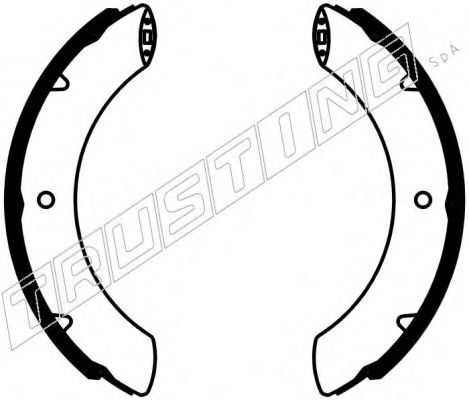 TRUSTING 115.337 Тормозные колодоки 