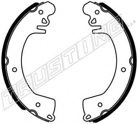 TRUSTING 026.355 Тормозные колодоки для TATA TELCOLINE (Тата Тэлcолинэ)