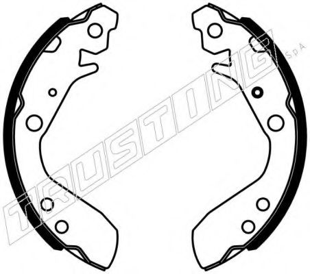 TRUSTING 044.031 Тормозные колодоки 