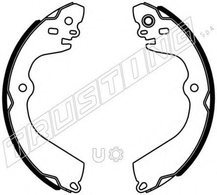 TRUSTING 067.205 Тормозные колодоки 