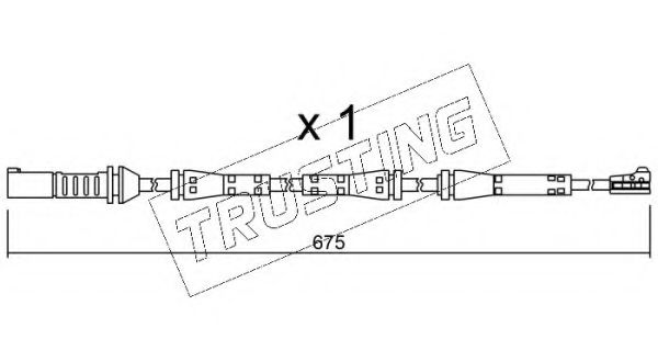 TRUSTING SU.278 Сигнализатор, износ тормозных колодок для BMW (Бмв) TRUSTING SU.278 Сигнализатор, износ тормозных колодок для BMW (Бмв)