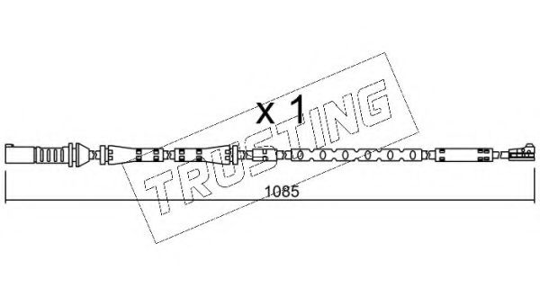 TRUSTING SU.284 Сигнализатор, износ тормозных колодок для BMW (Бмв) TRUSTING SU.284 Сигнализатор, износ тормозных колодок для BMW (Бмв)