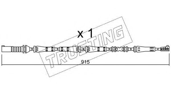 TRUSTING SU.287 Сигнализатор, износ тормозных колодок для BMW (Бмв) TRUSTING SU.287 Сигнализатор, износ тормозных колодок для BMW (Бмв)