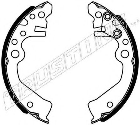 TRUSTING 067.206 Тормозные колодоки 