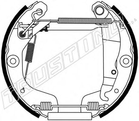 TRUSTING 6473 Тормозные колодоки 