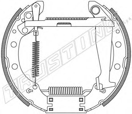 TRUSTING 6474 Тормозные колодоки 