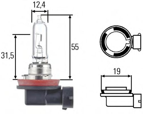 HELLA 8GH 008 357-001 Лампа накаливания для MITSUBISHI PAJERO FULL IV (Митсубиши/митсубиси Пажэро фулл иv) HELLA 8GH 008 357-001 Лампа накаливания для MITSUBISHI PAJERO FULL IV (Митсубиши/митсубиси Пажэро фулл иv)