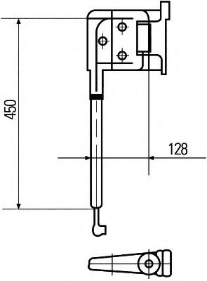 HELLA 8HG 503 009-022 Кронштейн, наружное зеркало для MAN N (Ман Н) HELLA 8HG 503 009-022 Кронштейн, наружное зеркало для MAN N (Ман Н)