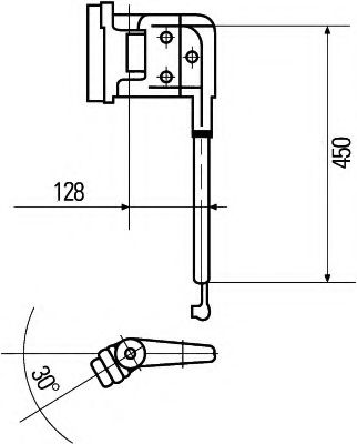 HELLA 8HG 503 009-082 Кронштейн, наружное зеркало для MAN N (Ман Н) HELLA 8HG 503 009-082 Кронштейн, наружное зеркало для MAN N (Ман Н)