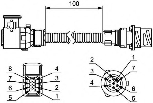 HELLA 8KA 211 923-002 Комплект проводов, дополнительное заднее освещение 09 2009 для DAF LF (Даф Лф) HELLA 8KA 211 923-002 Комплект проводов, дополнительное заднее освещение 09 2009 для DAF LF (Даф Лф)