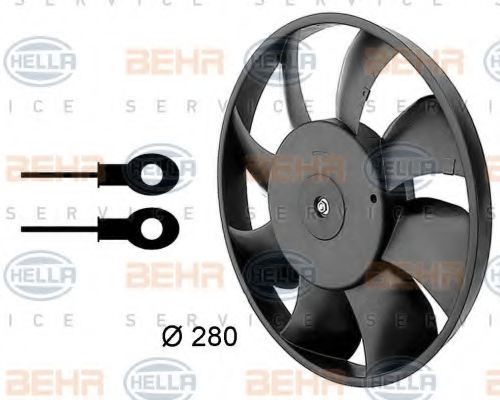HELLA 8EW 009 144-331 Вентилятор, охлаждение двигателя для AUDI 90 (Ауди 90) HELLA 8EW 009 144-331 Вентилятор, охлаждение двигателя для AUDI 90 (Ауди 90)