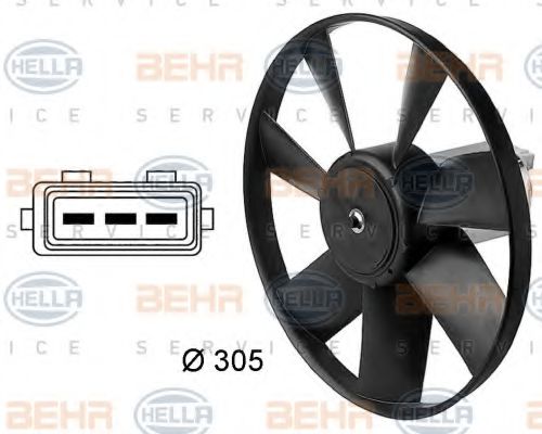 HELLA 8EW 009 144-411 Вентилятор, охлаждение двигателя для AUDI 100 (Ауди 100) HELLA 8EW 009 144-411 Вентилятор, охлаждение двигателя для AUDI 100 (Ауди 100)