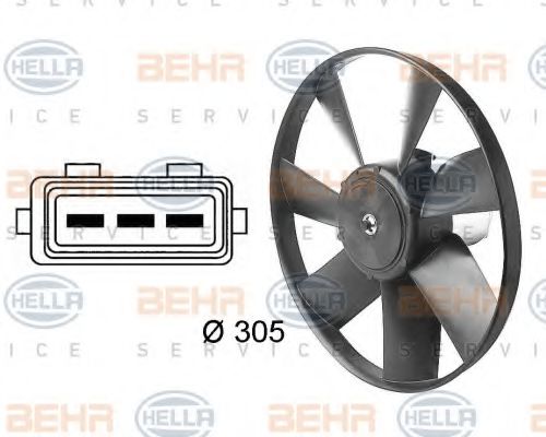HELLA 8EW 009 144-461 Вентилятор, охлаждение двигателя для VOLKSWAGEN CABRIO III (Фольксваген Cабрио 3) HELLA 8EW 009 144-461 Вентилятор, охлаждение двигателя для VOLKSWAGEN CABRIO III (Фольксваген Cабрио 3)