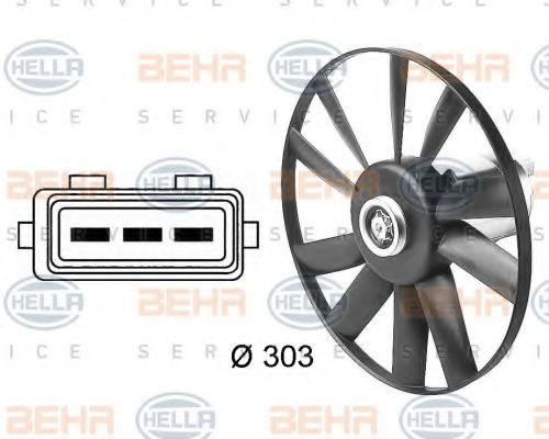 HELLA 8EW 009 144-481 Вентилятор, охлаждение двигателя для SEAT TOLEDO (Сеат Толэдо) HELLA 8EW 009 144-481 Вентилятор, охлаждение двигателя для SEAT TOLEDO (Сеат Толэдо)