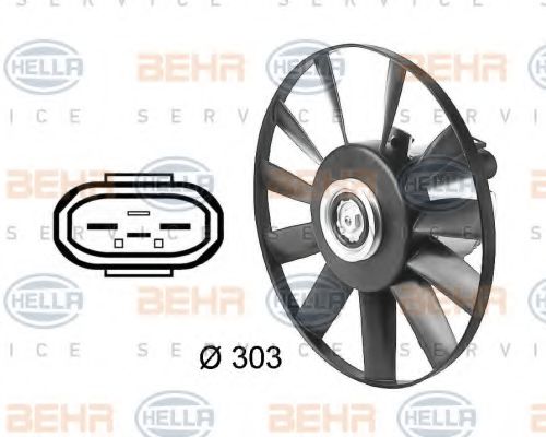 HELLA 8EW 009 144-541 Вентилятор, охлаждение двигателя для SEAT TOLEDO (Сеат Толэдо) HELLA 8EW 009 144-541 Вентилятор, охлаждение двигателя для SEAT TOLEDO (Сеат Толэдо)