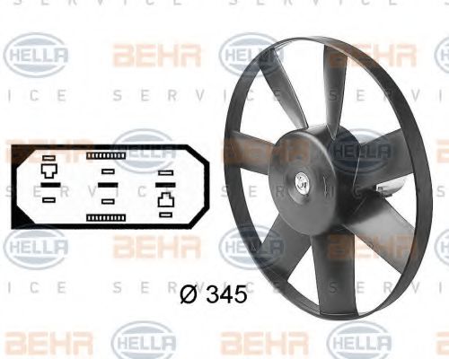 HELLA 8EW 009 144-591 Вентилятор, охлаждение двигателя для AUDI TT (Ауди Тт) HELLA 8EW 009 144-591 Вентилятор, охлаждение двигателя для AUDI TT (Ауди Тт)