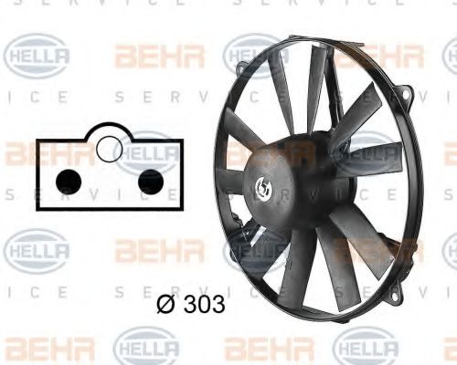 HELLA 8EW 009 144-751 Вентилятор, охлаждение двигателя для MERCEDESBENZ (Мерседес бенц) HELLA 8EW 009 144-751 Вентилятор, охлаждение двигателя для MERCEDESBENZ (Мерседес бенц)