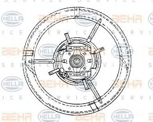 HELLA 8EW 009 157-551 Вентилятор салона для MERCEDESBENZ (Мерседес бенц) HELLA 8EW 009 157-551 Вентилятор салона для MERCEDESBENZ (Мерседес бенц)