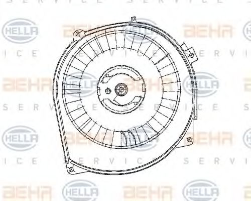 HELLA 8EW 009 157-761 Вентилятор салона для MERCEDESBENZ (Мерседес бенц) HELLA 8EW 009 157-761 Вентилятор салона для MERCEDESBENZ (Мерседес бенц)