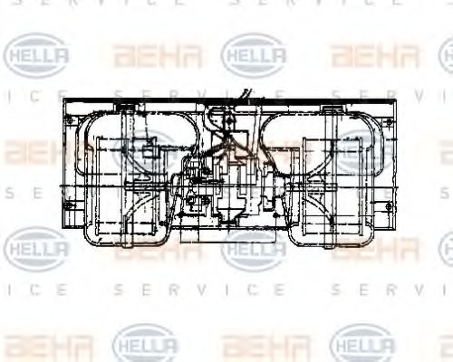 HELLA 8EW 009 158-481 Вентилятор салона для MERCEDES-BENZ VARIO (Мэрcэдэс-бэнз Vарио) HELLA 8EW 009 158-481 Вентилятор салона для MERCEDES-BENZ VARIO (Мэрcэдэс-бэнз Vарио)