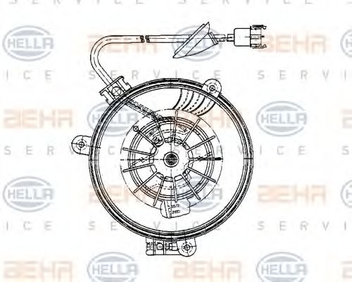 HELLA 8EW 009 159-241 Вентилятор салона для MERCEDESBENZ (Мерседес бенц) HELLA 8EW 009 159-241 Вентилятор салона для MERCEDESBENZ (Мерседес бенц)