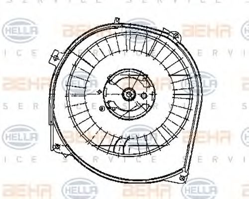 HELLA 8EW 009 159-321 Вентилятор салона для MERCEDESBENZ (Мерседес бенц) HELLA 8EW 009 159-321 Вентилятор салона для MERCEDESBENZ (Мерседес бенц)