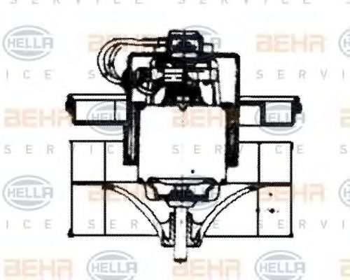 HELLA 8EW 009 159-671 Вентилятор салона для NISSAN PATROL IV (Ниссан Патрол 4) HELLA 8EW 009 159-671 Вентилятор салона для NISSAN PATROL IV (Ниссан Патрол 4)