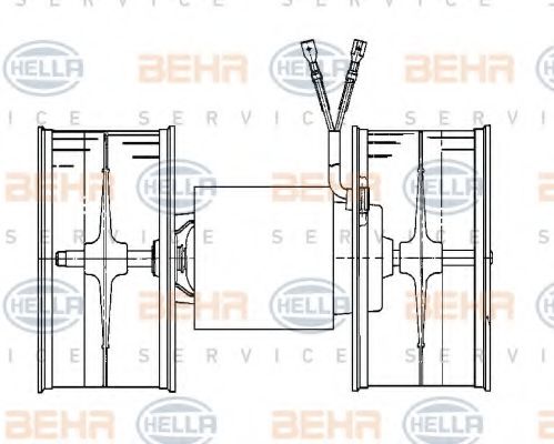 HELLA 8EW 009 159-711 Вентилятор салона для MERCEDESBENZ (Мерседес бенц) HELLA 8EW 009 159-711 Вентилятор салона для MERCEDESBENZ (Мерседес бенц)
